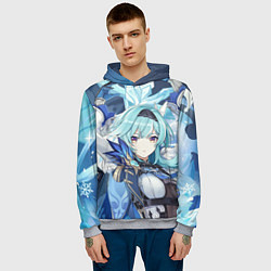 Толстовка-худи мужская Эола Genshin Impact, цвет: 3D-меланж — фото 2