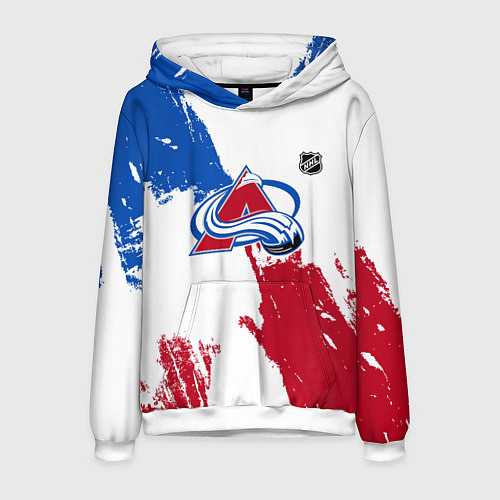 Мужская толстовка Колорадо Эвеланш - брызги красок / 3D-Белый – фото 1