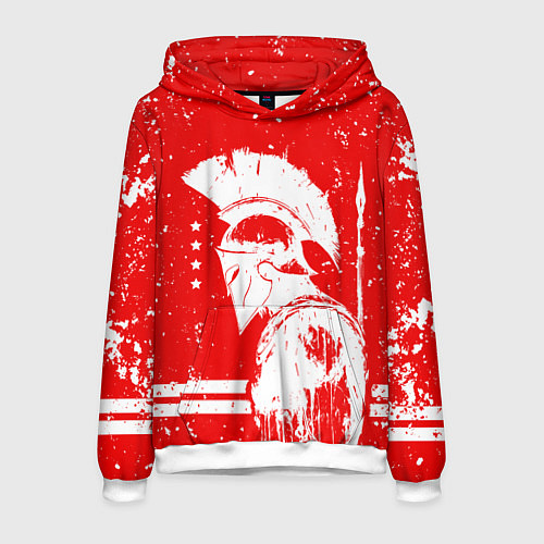 Мужская толстовка Спартак - воин спарты / 3D-Белый – фото 1