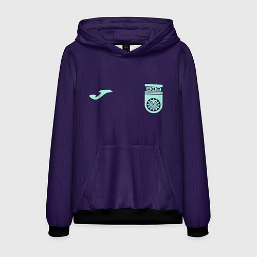 Мужская толстовка ФК Уфа - форма с текстурой / 3D-Черный – фото 1