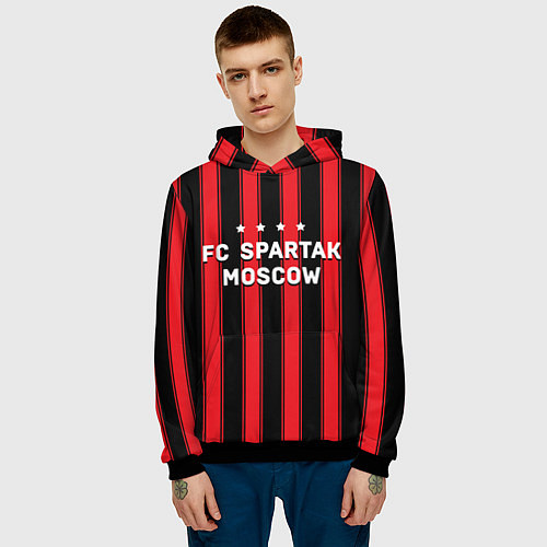 Мужская толстовка FC Spartak Moscow 1922 / 3D-Черный – фото 3
