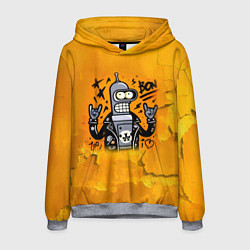 Толстовка-худи мужская Cool Bender - graffiti, цвет: 3D-меланж