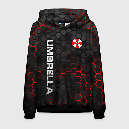 Мужская толстовка Амбрелла - плиты с подсветкой / 3D-Черный – фото 1