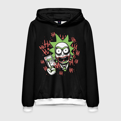 Мужская толстовка Джокер Рик / 3D-Белый – фото 1