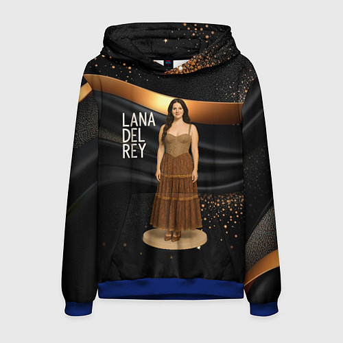Мужская толстовка Lana Del Rey в ретро платье / 3D-Синий – фото 1
