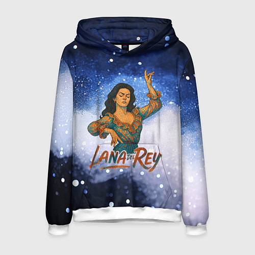 Мужская толстовка Lana Del Rey танцует / 3D-Белый – фото 1