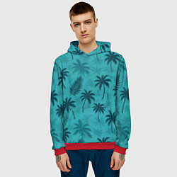 Толстовка-худи мужская Гавайский стиль - Томми Версетти, цвет: 3D-красный — фото 2