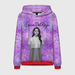 Толстовка-худи мужская Lana Del Rey в черно-белом, цвет: 3D-красный