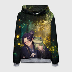 Толстовка-худи мужская Жэньши и лягушка - Монолог Фармацевта, цвет: 3D-меланж