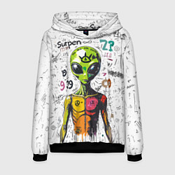 Толстовка-худи мужская Вы не одиноки, цвет: 3D-черный