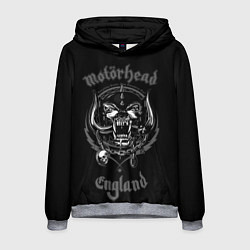 Толстовка-худи мужская Motorhead логотип, цвет: 3D-меланж