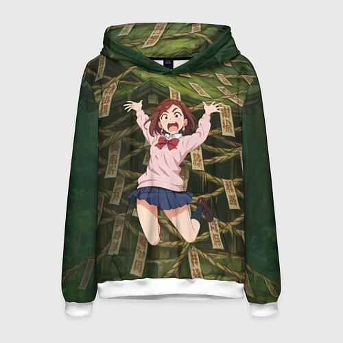 Мужская толстовка Сиратори Айра испуганная в полете / 3D-Белый – фото 1