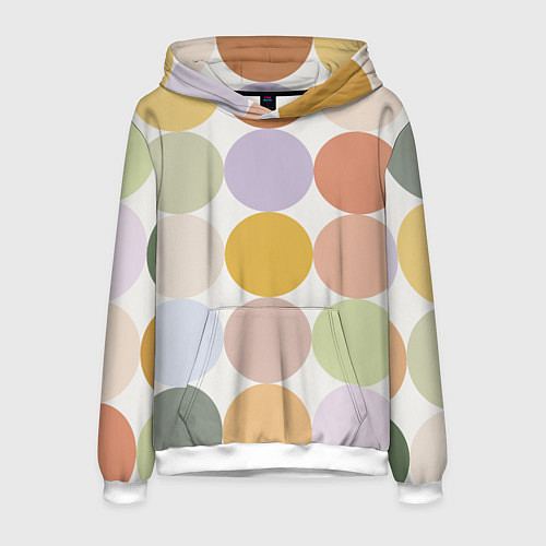 Мужская толстовка Цветочный горошек / 3D-Белый – фото 1