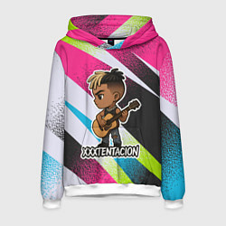Толстовка-худи мужская XXXTentacion в мультяшном стиле, цвет: 3D-белый