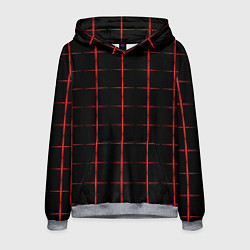 Мужская толстовка Color black red crosses