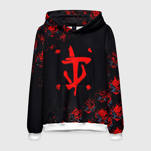 Мужская толстовка Doom cyberpunk / 3D-Белый – фото 1