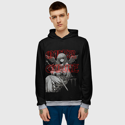 Мужская толстовка Маленький ангел с мечом - аниме y2k / 3D-Меланж – фото 3