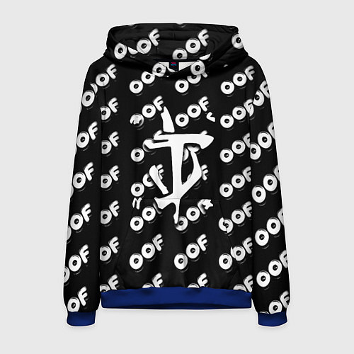 Мужская толстовка Doom off black / 3D-Синий – фото 1