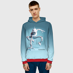 Толстовка-худи мужская Spider Bender - meme, цвет: 3D-красный — фото 2