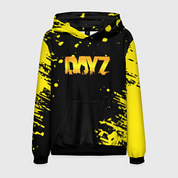 Толстовка-худи мужская Dayz краски желтые краски, цвет: 3D-черный