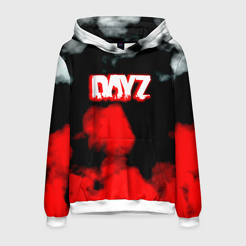 Мужская толстовка Dayz дым текстура / 3D-Белый – фото 1