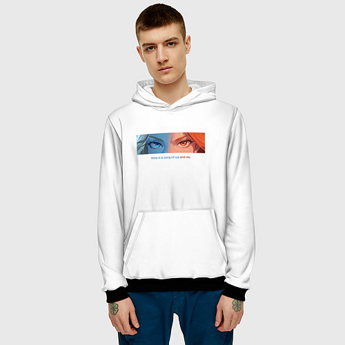 Мужская толстовка Lina and CM / 3D-Черный – фото 3