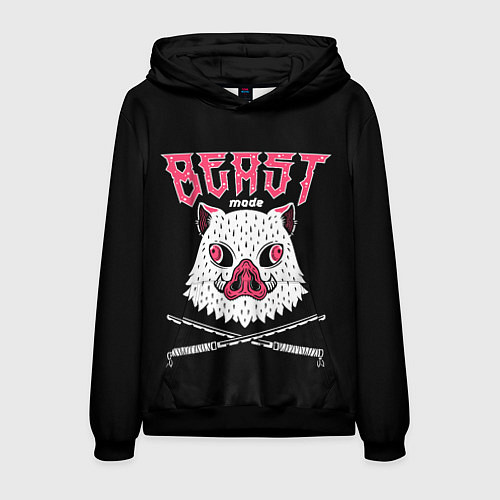 Мужская толстовка Клинок, рассекающий демонов, Иноске / 3D-Черный – фото 1