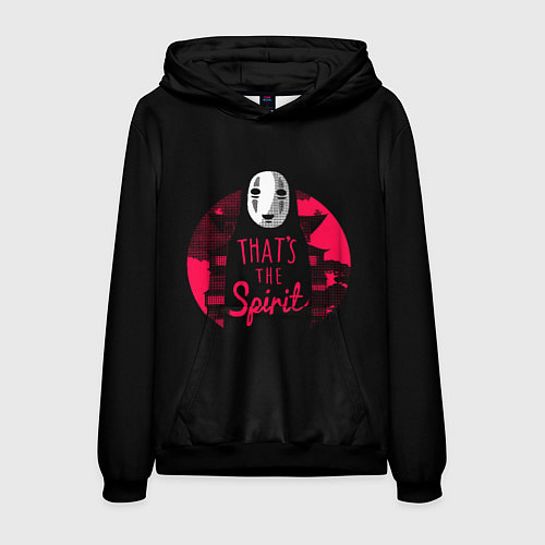 Мужская толстовка Дух из Унесенные призраками / 3D-Черный – фото 1