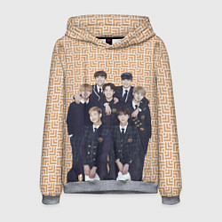 Толстовка-худи мужская BTS в костюмах, цвет: 3D-меланж