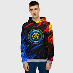 Толстовка-худи мужская Интер битва огней, цвет: 3D-меланж — фото 2