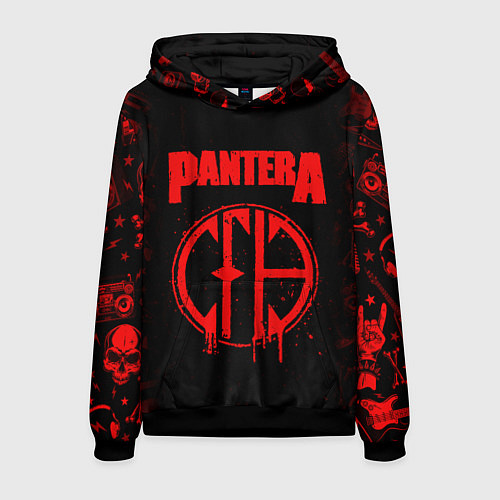 Мужская толстовка Pantera рок группа / 3D-Черный – фото 1