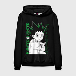 Толстовка-худи мужская Гон Фрикс Хантер х Хантер, цвет: 3D-черный