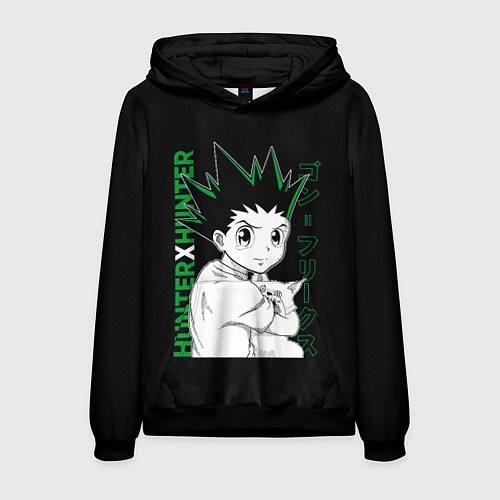 Мужская толстовка Гон Фрикс Хантер х Хантер / 3D-Черный – фото 1