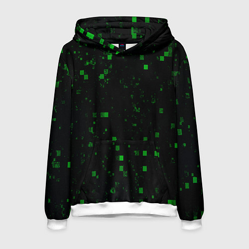 Мужская толстовка Color green khaki / 3D-Белый – фото 1