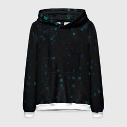 Толстовка-худи мужская Color dark blue khaki, цвет: 3D-белый