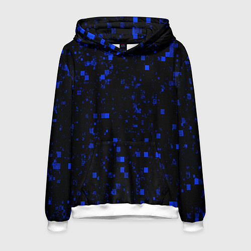 Мужская толстовка Color blue khaki / 3D-Белый – фото 1
