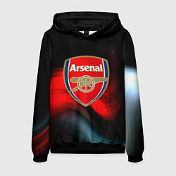 Толстовка-худи мужская Арсенал абстракция аолна, цвет: 3D-черный
