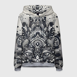 Толстовка-худи мужская Abstract pattern - graffiti, цвет: 3D-меланж