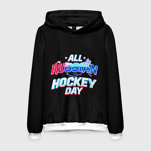 Мужская толстовка Hockey day / 3D-Белый – фото 1