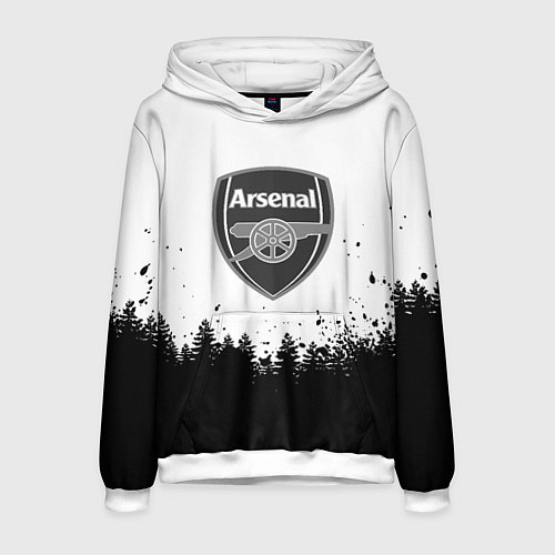 Мужская толстовка Arsenal черный лес / 3D-Белый – фото 1