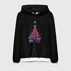 Толстовка-худи мужская Christmas gifts, цвет: 3D-белый