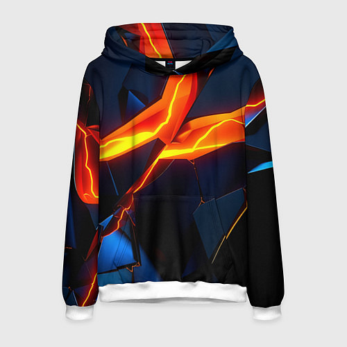 Мужская толстовка Plate fractures / 3D-Белый – фото 1