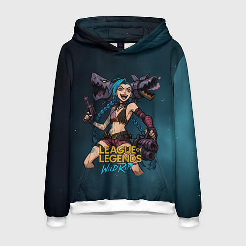 Мужская толстовка League of Legends Jinx / 3D-Белый – фото 1