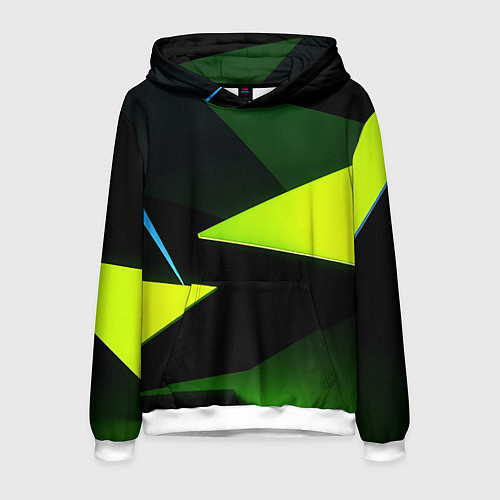 Мужская толстовка Geometric shapes / 3D-Белый – фото 1