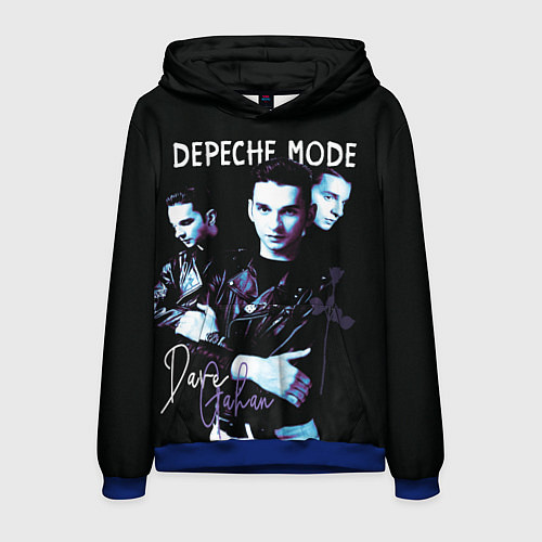 Мужская толстовка Dave Gahan Depeche Mode rose / 3D-Синий – фото 1