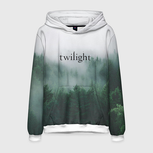 Мужская толстовка Twilight forest / 3D-Белый – фото 1