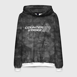 Толстовка-худи мужская Контр cтрайк два, цвет: 3D-белый