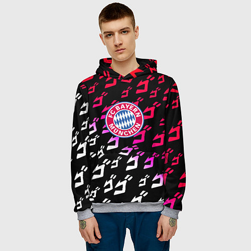 Мужская толстовка Бавария Мюнхен jojo anime / 3D-Меланж – фото 3