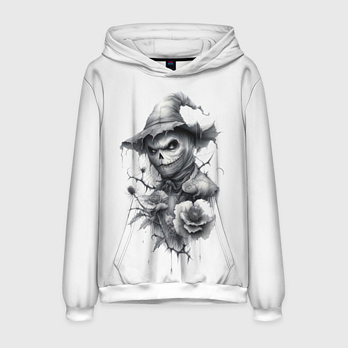 Мужская толстовка Eerie Scarecrow / 3D-Белый – фото 1