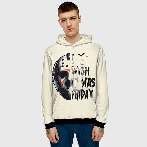 Мужская толстовка Пятница 13 Вурхиз / 3D-Черный – фото 3